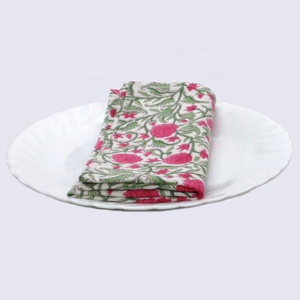 Nouvelle tendance fabricant direct fleur du désert rose Gud main bloc imprimé coton tissu serviette de table à vendre au meilleur prix - Product Image 3