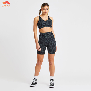 Pantalones cortos de yoga Moda Cintura alta Entrenamiento Fitness Yoga Bike Ladies Swag Mujeres Booty Shorts - Product Image 2