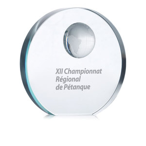 Mondal sfera di cristallo trofeo premi eleganti per i risultati per la visualizzazione di medaglie e placche - Product Image 2