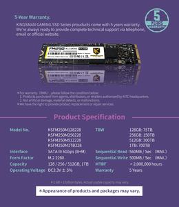 内部SSD M.2 2280 256gb SATA 3.0 - Product Image 6