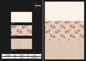 Azulejos de cerámica para pared de 300x600 mm, diseño confortable, para baño y cocina, acabado brillante, mate, con efecto de azúcar tallado, diseño de pared interior de lujo. - Product Image 5