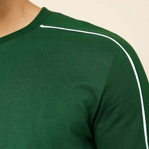 Camiseta Formal de manga larga personalizada para hombre 100% algodón de alta calidad transpirable al por mayor - Product Image 5