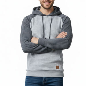 Pull-over d'hiver 100% coton pour hommes avec impression numérique Nouveauté Pull-over en molleton de coton Streetwear Pull-over oversize pour hommes - Product Image 1