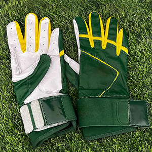 Gants de frappeur de baseball et de softball unisexes de haute qualité en cuir d'origine pour droitiers pour le sport. - Product Image 4