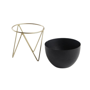 Jardinière en métal Gloria avec support - Product Image 3