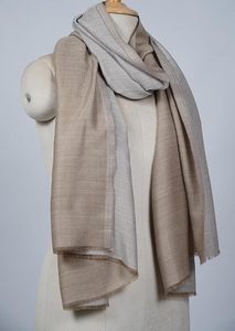 Étole Réversible en Cachemire et Laine Fine pour Femme, Légère, Douce, de Luxe, de Créateur, Châle Élégant à Double Face pour l'Automne - Product Image 2