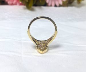 Bague de fiançailles en diamant de laboratoire taille marquise de 2,75 carats, bague de mariage sertie de diamants pour femmes, or jaune 14 carats - Product Image 3