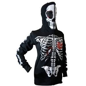 เสื้อมีฮู้ดแบบซิปเต็มหน้าพร้อมโลโก้ตามสั่งจากสหรัฐอเมริกาไซส์ XS แบบมีซิปมีฮู้ดพิมพ์ลาย - Product Image 2