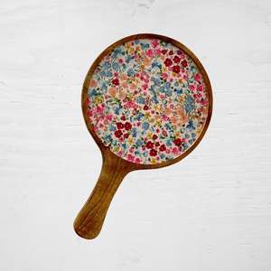 ถาดเสิร์ฟพิซซ่าพิมพ์ลายไม้ดีไซน์เนอร์หรูหราพร้อมแผ่นรองแบบหรูหราสำหรับงานแต่งงานและให้เป็นของขวัญ - Product Image 2