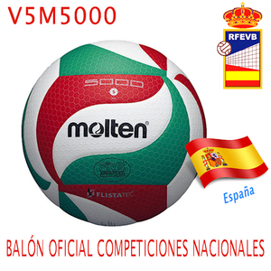 Balón de Voleibol Molten V5M5000 - Material Premium de Cuero PU y PVC - Product Image 1