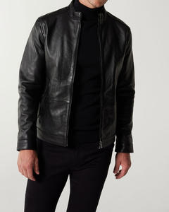 Veste en cuir de haute qualité à fermeture éclair élégante pour hommes vente en gros Personnaliser tendance vêtements d'extérieur en daim Veste en tissu respirant - Product Image 1