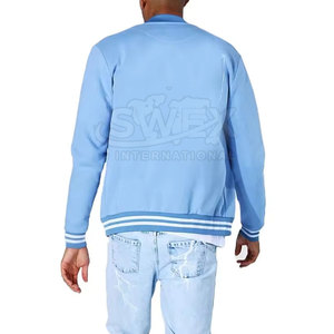 แจ็คเก็ตเลตเตอร์แมนผู้ชายสีพื้นดีไซน์ใหม่ เสื้อผ้าสตรีทแวร์สำหรับฤดูหนาว แจ็คเก็ตเลตเตอร์แมนผู้ชายสำหรับฤดูหนาว - Product Image 3