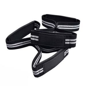 Vente en gros de sangles d'haltérophilie en coton pour gymnastique Figure 8 Cross Fit Figure Eight Gym Workout Figure 8 sangles - Product Image 2