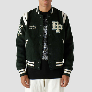 Premium Unique OEM Custom Chain Embroidered Custom Colors Custom Logo Reversible Waterproof Winter <b>Gothic</b> Vintage <b>Jacket</b> Men - Product Image 1