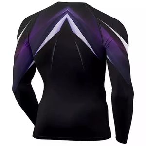 Rashguard personnalisé OEM MMA BJJ entièrement sublimé, respirant, UPF50+, séchage rapide pour hommes, manches longues - Product Image 2