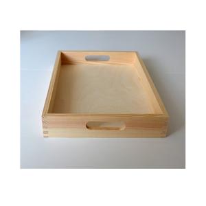 Bandeja de servicio de madera de primera calidad Restaurante y utensilios de cocina y mango de madera para Whisky Barware color madera - Product Image 5