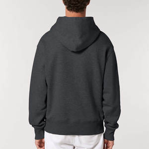 Vente en gros de sweats à capuche pour hommes en molleton 100% coton, écologiques, surdimensionnés, avec logo personnalisé imprimé, mode décontractée - Product Image 4