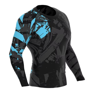 2025 Custom Made Design Unisex Long Sleeve MMA Rashguard Heat-Transfer Compression Breathable Shirt Grappling BJJ Jiu Running - Product Image 5