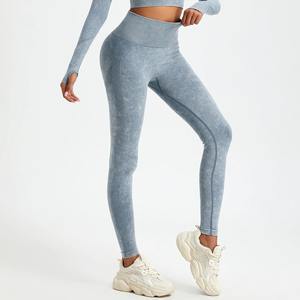 Mallas de yoga ajustadas sin costuras deportivas de cintura alta XL y talla grande superventas para mujer Servicios personalizados ODM/OEM disponibles - Product Image 6
