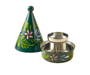 ชามสแตนเลสแบบใช้แล้วทิ้ง ลายเพ้นท์มือ ดีไซน์ดอกไม้แบบพ่นสี สำหรับเสิร์ฟช็อกโกแลต ผลไม้ และข้าวกล้อง - Product Image 3