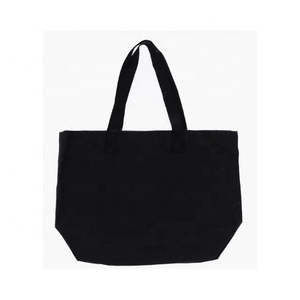 Red Colour Plain <b>Initial</b> Embroidered Large Capacity Canvas Folding Eco-friendly Reusable Shoulder Grocery 100% Cotton Tote <b>Bags</b> - Product Image 6