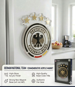 커스텀 2026 축구 축제 아크릴 냉장고 자석, 3D 레진 국가대표팀 로고, 개인 맞춤 기념품 축구 팬 기어 선물 - Product Image 6