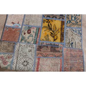 Vintage 1.8x4.9 ft Rug, Small Turkish Rug, <b>Red</b> Bordered <b>Wool</b> Rug - Product Image 5