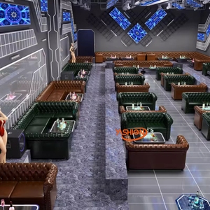 Meubles commerciaux vintage personnalisés, ensembles de canapés de bar pour boîtes de nuit, restaurants, cafés et bars - Product Image 4