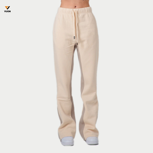 Pantalon de fitness personnalisé pour femmes automne hiver pantalon de sport à séchage rapide pantalon évasé de course ample grande taille pour l'exercice Yoga - Product Image 4