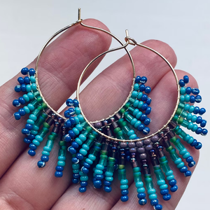 Fringe <b>Tassel</b> <b>Earrings</b> - Gold - Long - Product Image 1