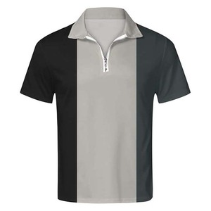 Polos de talla grande de algodón de verano, camisetas de Golf ajustadas de manga corta para hombre, pulóver, ropa para hombre, camisetas personalizadas con media cremallera - Product Image 5