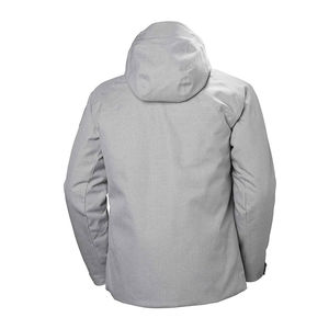 Chaqueta acolchada ligera para hombre, cuello levantado, cubierta de cara completa, resistente al agua, informal para invierno, opciones de marca personalizadas - Product Image 3