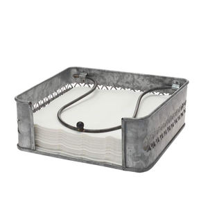 Porte-serviettes en étain galvanisé Porte-serviettes de ferme pour tables - Product Image 3
