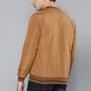 Chaquetas de bombardero ajustadas de manga larga, ropa informal de alta calidad disponible en línea, chaquetas de bombardero impresas con logotipo personalizado - Product Image 3