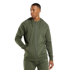 Plain High Quality Blank Heavyweight Fleece Full Zip up Hoodie Set Custom Logo Men's Hoodies & <b>Sweatshirts</b> - Product Image 1