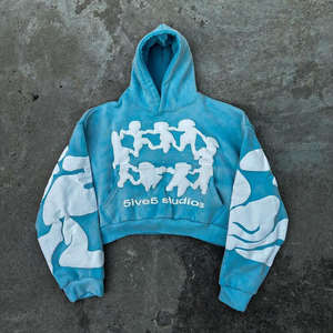 ผ้าโพลีเอสเตอร์/คอตตอน 500GSM สำหรับเสื้อฮู้ดดี้สตรีทแวร์แบบกำหนดเองสำหรับฤดูหนาว - Product Image 3