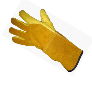 ถุงมือเชื่อมหนังปลอดภัยใส่สบายทนทานต่อความร้อนดีไซน์พรีเมี่ยม - Product Image 2