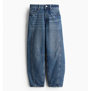 Pantalon baggy en jean unisexe Hip Hop Streetwear, surdimensionné, ultra-ample, sable lavé, jambe large, taille moyenne pour l'hiver - Product Image 1