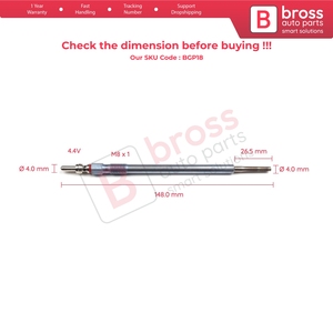 BGP18 1 Piece <b>Heater</b> Glow <b>Plugs</b> GX2148 0100266011 A0011597101 for - Product Image 5