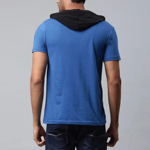 Camiseta con capucha de lana para hombre de invierno con logotipo personalizado, venta al por mayor, mezcla ligera de poliéster/algodón, gimnasio informal, transpirable y ecológica - Product Image 6