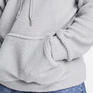 Custom <b>Men's</b> High Quality Soft Polyester <b>Pullover</b> Hoodie Plush Fleece Sherpa Hooded Blank Oversized Hoodie for <b>Men</b> - Product Image 6
