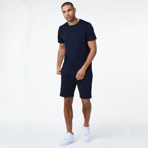 Survêtement de sport d'été à manches courtes pour hommes, de haute qualité, ensembles courts de plage, t-shirt avec short, ensembles jumeaux - Product Image 3