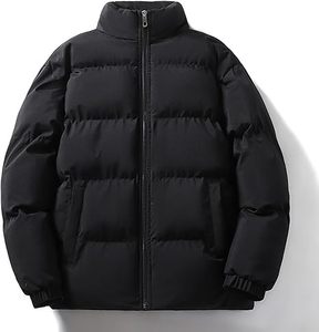 Chaqueta acolchada de manga larga con cuello levantado para hombre de alta calidad para invierno Chaquetas acolchadas de precio razonable para la venta - Product Image 1