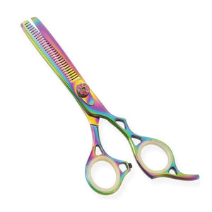 กรรไกรตัดผม Zetomedpro Precision Salon รุ่นเคลือบทอง ใบมีดสแตนเลสสตีลสีน้ำเงินประดับอัญมณี ฟันละเอียด สำหรับช่างทำผม - Product Image 6