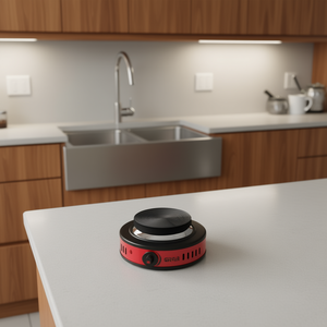 Placa Eléctrica Furnel G3 Ferrari de 1 Zona, 500W, D11cm, Roja y Negra (16x17.5x7.8cm) con Placas Calefactoras, Modelo G10157 - Product Image 3