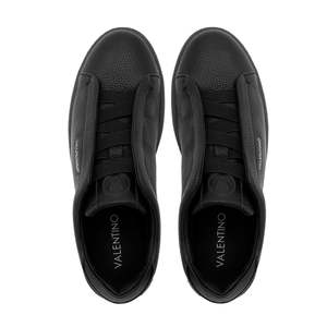 For Margot Laceless <b>Sneakers</b> Lightweight Casual Walking Shoes <b>Black</b> Genuine Leather Upper Rubber Outsole - Product Image 4