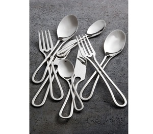 Premium Heavyweight Polished Metal Cutlery Set Restaurant Grade Metal Flatware Dining Collection Essentials Premium Modern - Product Image 3