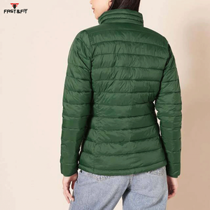 Chaqueta Acolchada de Algodón Transpirable con Cuello Alto y Manga Larga para Mujer, Precio Económico al por Mayor, con Cierre de Cinturón - Product Image 2