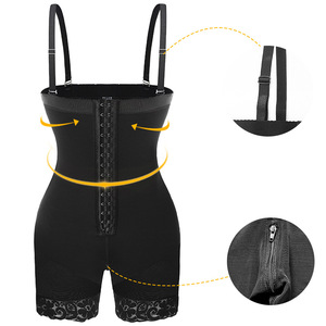 OEM Plus Size Slimming One-piece Hip Lift Zipper Pant <strong>Shapewear</strong> for Women YUEXI Latex Firm Control High Compression Waist - Product Image 3