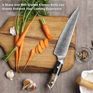 Vente en gros personnalisé Qualité supérieure OEM ODM Service Couteau de chef en acier Damas Couteau de cuisine Couteau de coupe avec manche en résine - Product Image 6